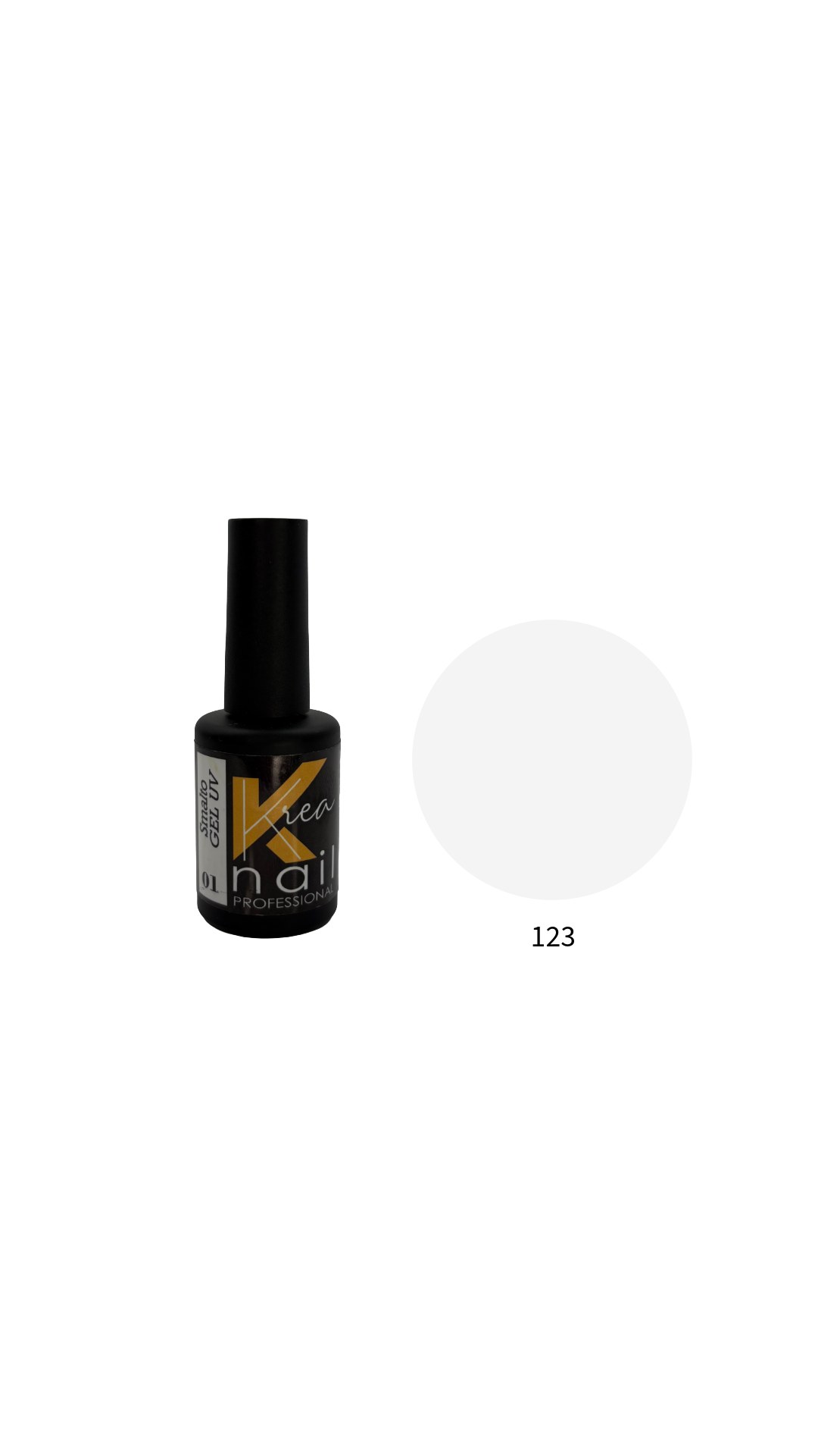 Gel semipermanente 123 (bianco latte)